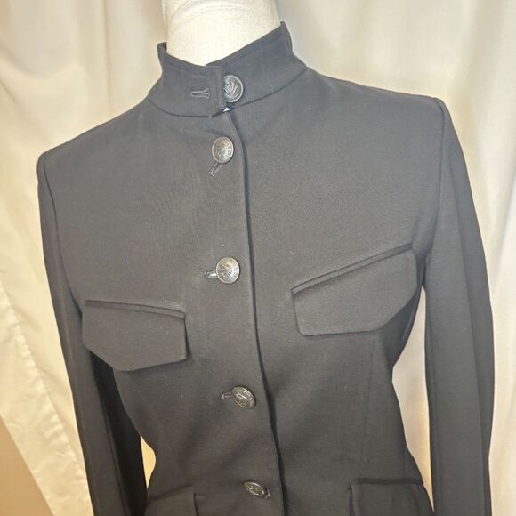 Rag & Bone Slade Black Blazer Women’s Ponte Tailored Jacket Designer - Picture 2 of 7